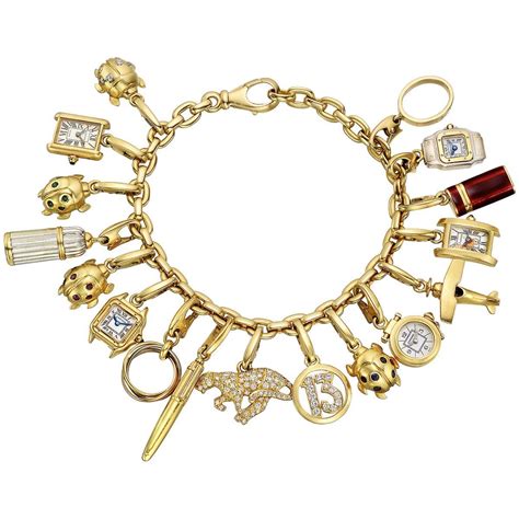 vintage cartier charm bracelet.